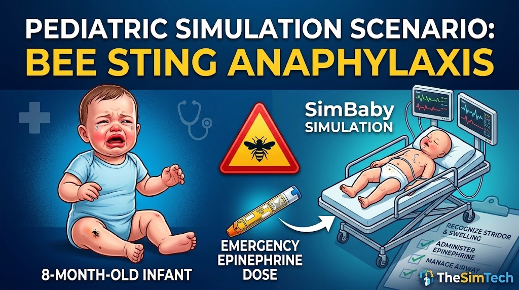 Bee Sting Anaphylaxis in an 8-Month Old – Pediatric Simulation Scenario